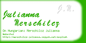 julianna merschilcz business card